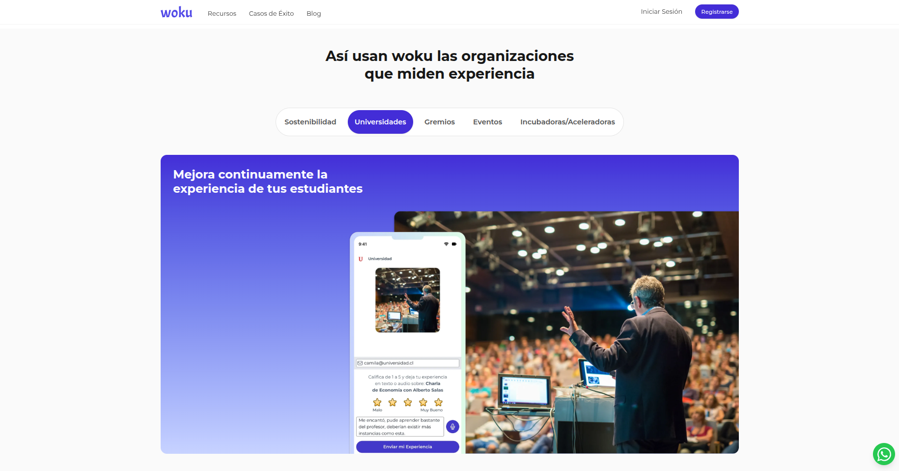 Ejemplo de caso de uso en universidades